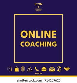 Online coaching icon