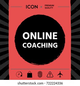 Online coaching icon