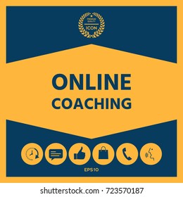 Online coaching icon