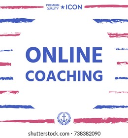 Online coaching icon