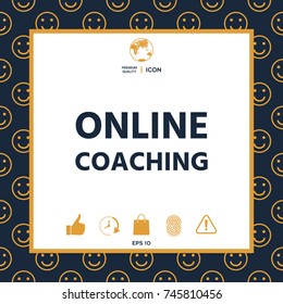 Online coaching icon