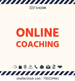 Online coaching icon