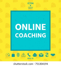 Online coaching icon