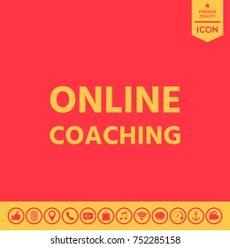 Online coaching icon