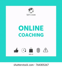 Online coaching icon
