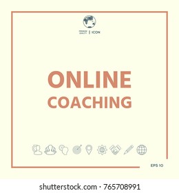 Online coaching icon