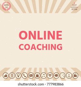 Online coaching icon