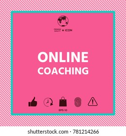 Online coaching icon