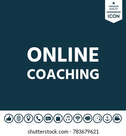 Online coaching icon