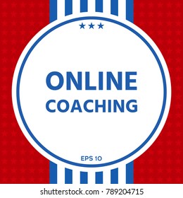 Online coaching icon
