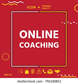 Online coaching icon
