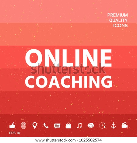 Online coaching icon