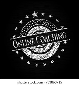 Online Coaching on chalkboard