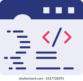 online code ide editor vector icon design, Webdesign and Development symbol, user interface or graphic sign, website engineering illustration, html standard markup language documents designed concept