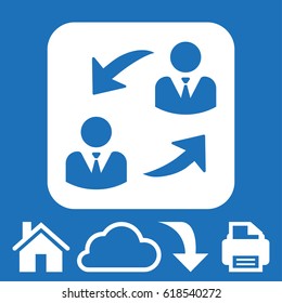 Online collaboration icon
