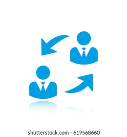 Online collaboration icon