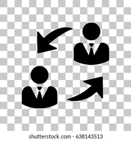 Online collaboration icon