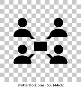 Online collaboration icon