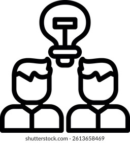 Online Collaboration Too Line Vector Icon Design