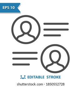 Online Comments Icon. Professional, pixel perfect icon, EPS 10 format.