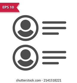 Online Comments Icon. Professional, pixel perfect icon, EPS 10 format.