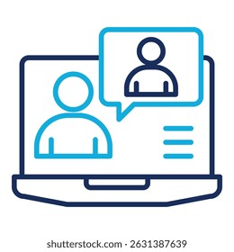 Online Communication Icon Element For Design
