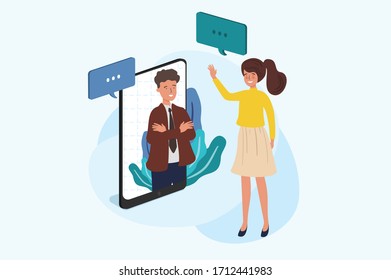 Online-Kommunikation. Arbeiten Sie überall und kommunizieren Sie einfach per Telefon.