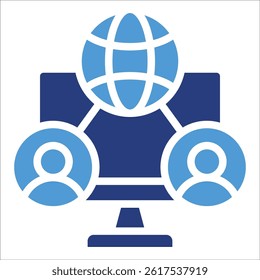 Online Community Icon Element For Design
