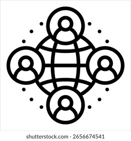 Online Community Icon Element For Design