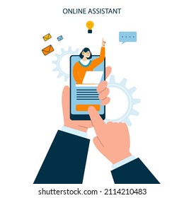 Online computer assistant, reminders. An assistant in your smartphone is always at hand