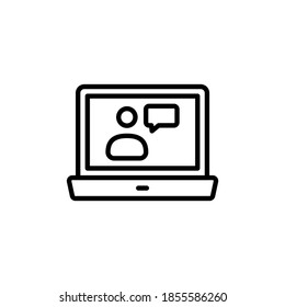 Online Conference icon in vector. Logotype