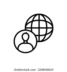 Online Konferenz Symbol in Vektorgrafik. Logotyp