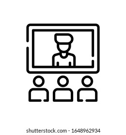 Online Conference Line Symbol.Vektorillustration. EPS10