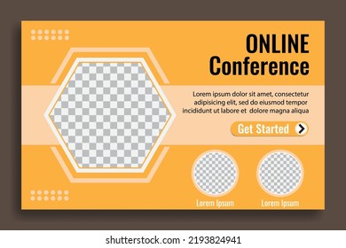 Online conference templates. Great for webinars, seminars, online meetings, business seminars etc