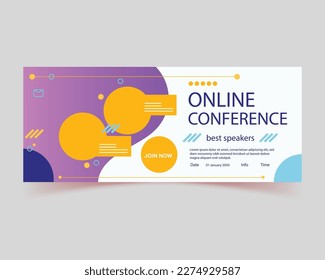 online conference vector design, school admission banner design vector, college vector, business conference banner vector design