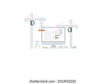 Online Connectivity of things all over the world. Vector Illustration. isolated on white background.