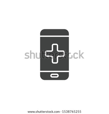 Online consultation icon isolated on white background. Healthcare symbol modern, simple, vector, icon for website design, mobile app, ui. Vector Illustration