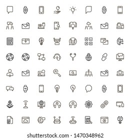 Online consultation icon set. Collection of high quality black outline logo for web site design and mobile apps. Vector illustration on a white background