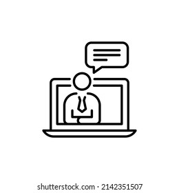 online consultation icon in vector. logotype