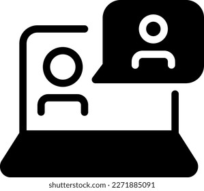 Online Consultation Icon Vector - This icon is typically designed to represent an online consultation or appointment. It may feature an image of a doctor's coat or a medical symbol