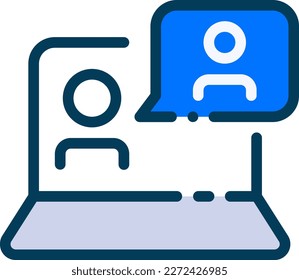 Online Consultation Icon Vector - This icon is typically designed to represent an online consultation or appointment. It may feature an image of a doctor's coat or a medical symbol