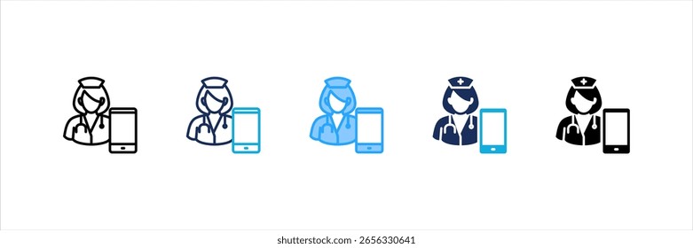 Consulta en línea Multi Style Icon Set