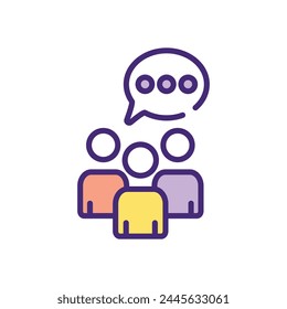 Consulta en línea Ilustración vectorial de diseño de íconos de Vector