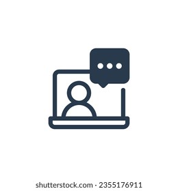Online-Konsultation, Vektorsymbol