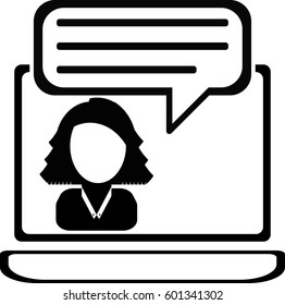 Online consulting icon