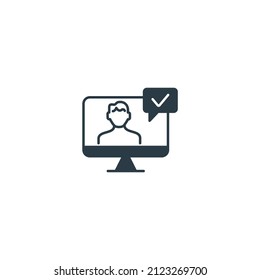 Online Consulting icons  symbol vector elements for infographic web