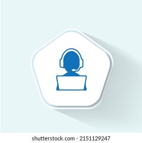 Online-Kontaktsymbol, Vektordesign