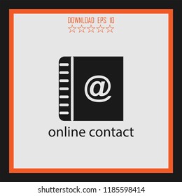 online contact  vector icon
