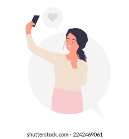 Publicación de contenido en línea. Audiencia revisa y le gustan las notificaciones ilustraciones vectoriales
