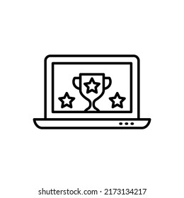 Online Contest icon in vector. Logotype